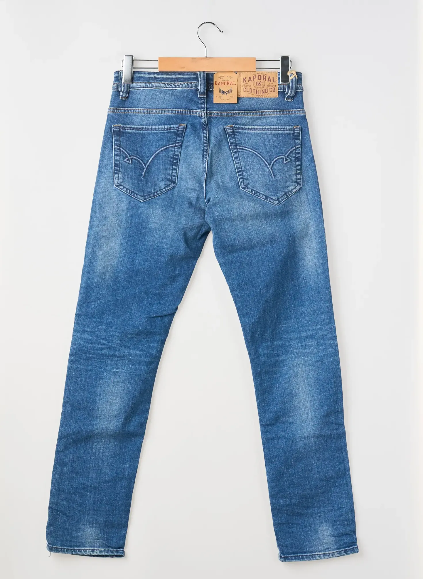 Jeans Coupe Slim Kaporal Bleu Taille Normale