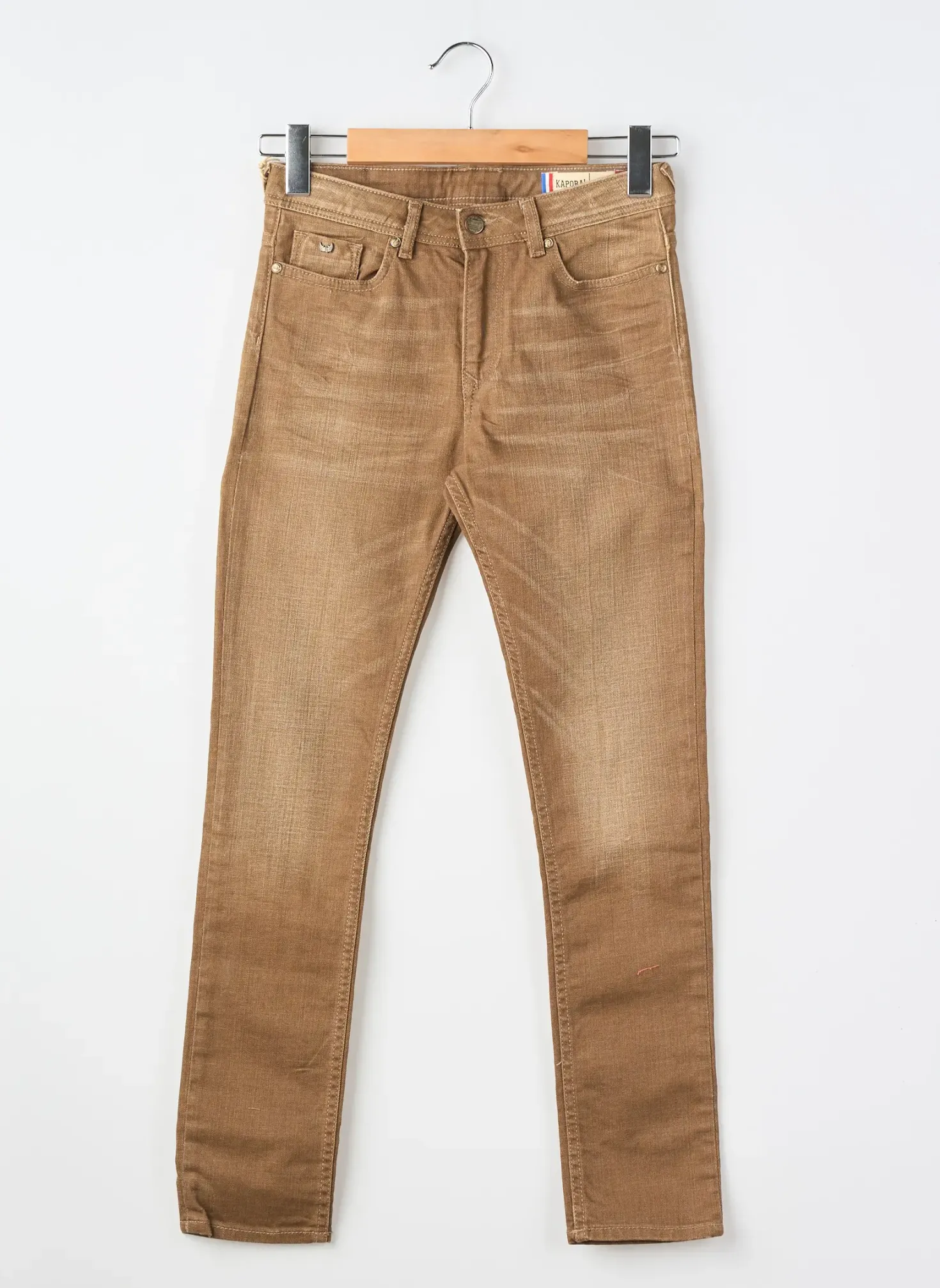 Jeans Coupe Slim Kaporal Marron
