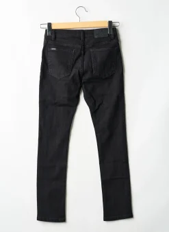 Jeans Coupe Slim Kaporal Noir Taille Ajustable