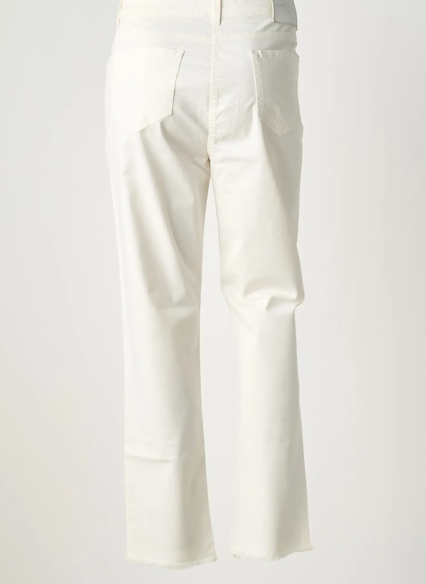 Jeans Coupe Slim Lauren Vidal Beige Taille Normale