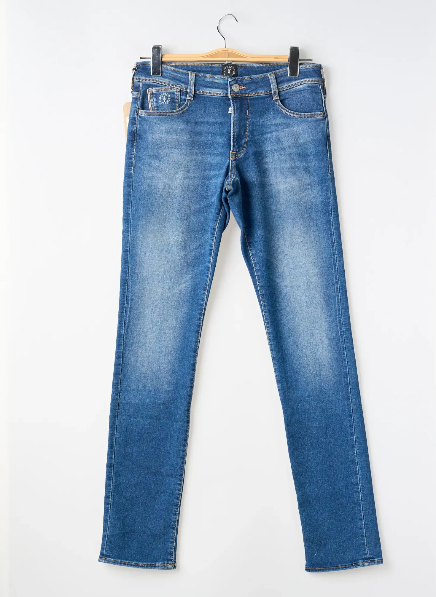 Jeans Coupe Slim Le Temps Des Cerises Bleu