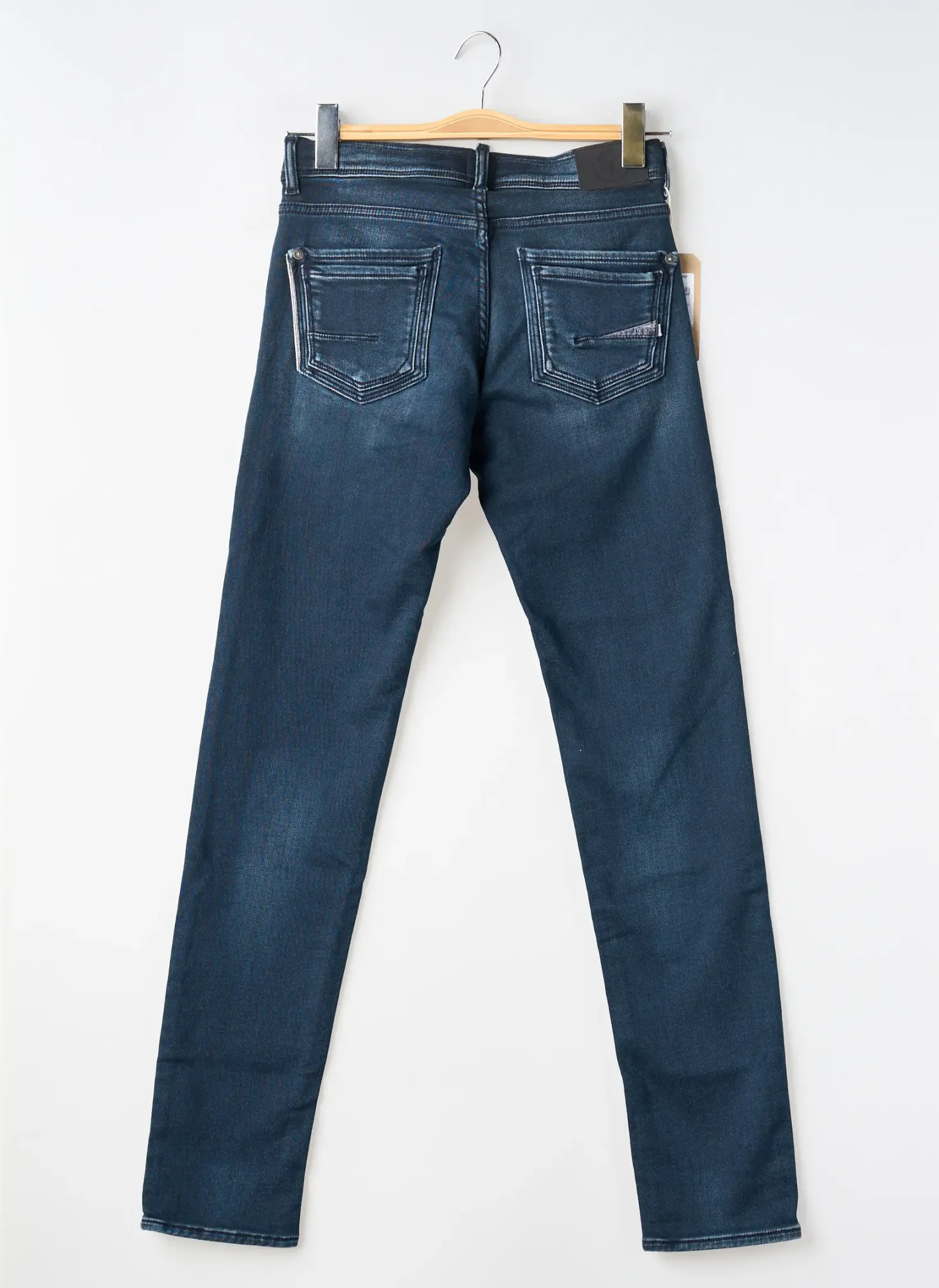 Jeans Coupe Slim Le Temps Des Cerises Bleu Taille Ajustable