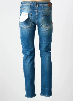Jeans Coupe Slim Le Temps Des Cerises Bleu Taille Normale