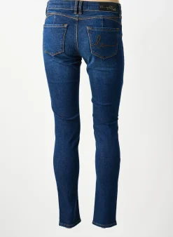 Jeans Coupe Slim Lola Espeleta Bleu Taille Haute