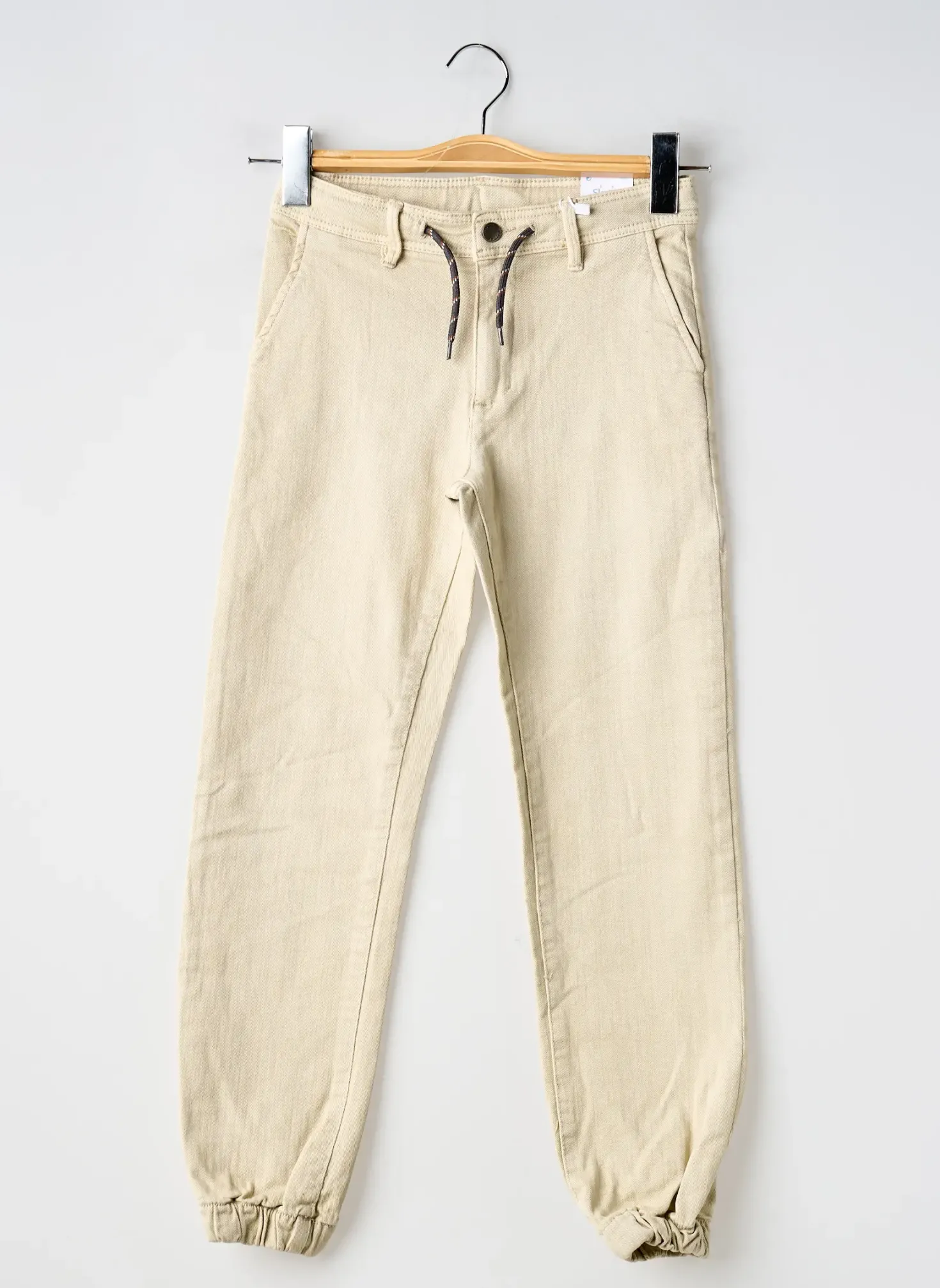 Jeans Coupe Slim Mayoral Beige Taille Ajustable
