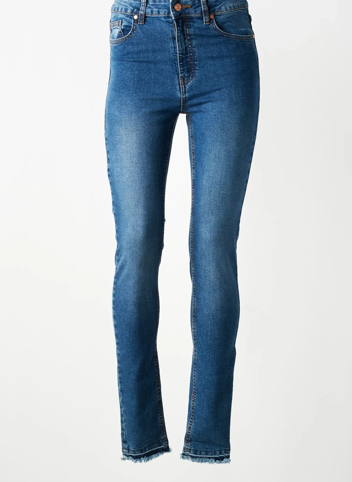 Jeans Coupe Slim Muse Bleu Taille Normale