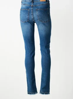Jeans Coupe Slim Muse Bleu Taille Normale