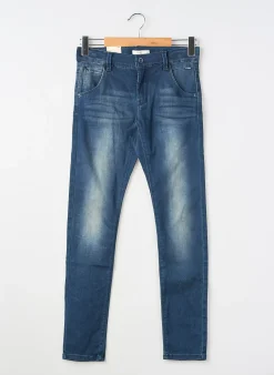 Jeans Coupe Slim Name It Bleu Taille Ajustable