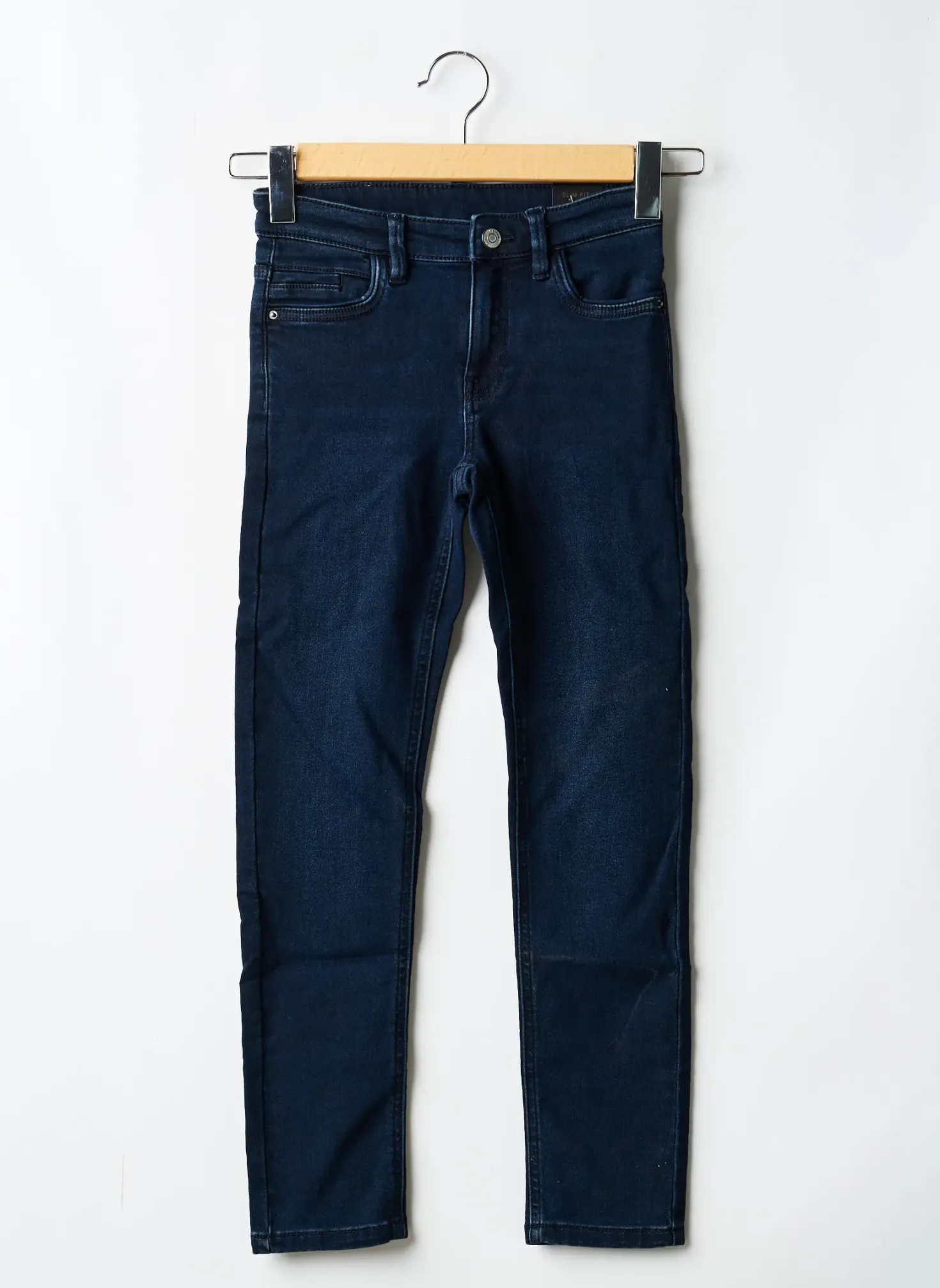 Jeans Coupe Slim Nukutavake Bleu