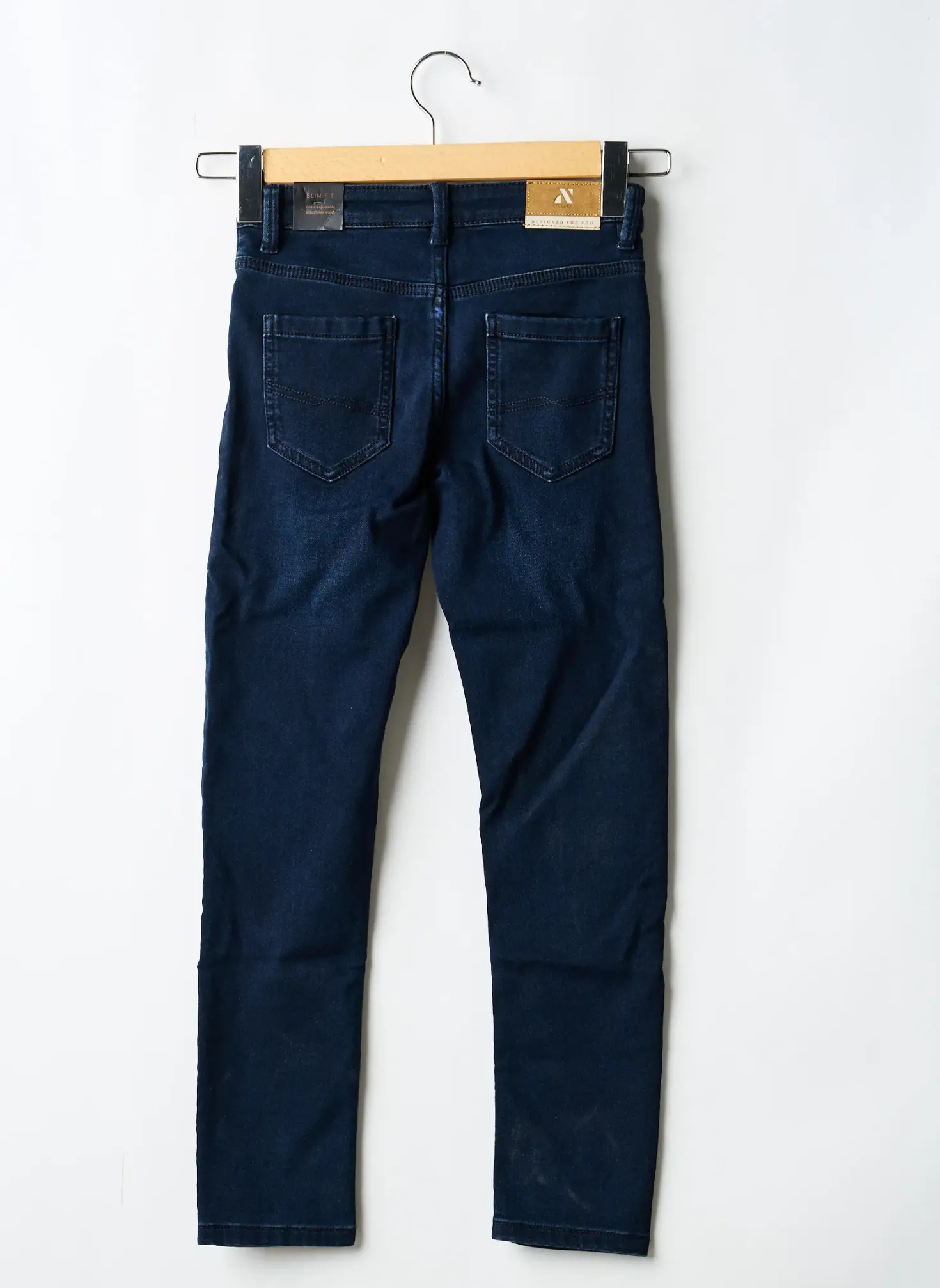 Jeans Coupe Slim Nukutavake Bleu