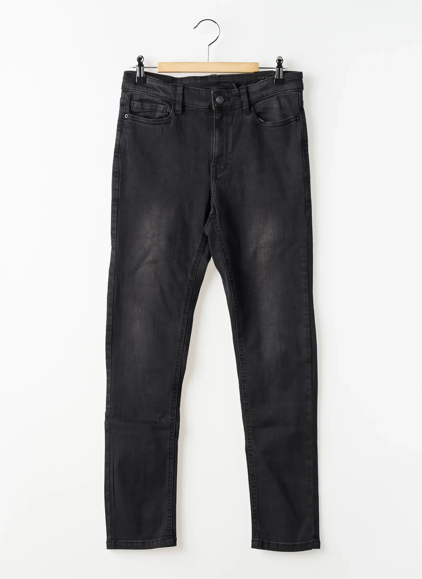 Jeans Coupe Slim Nukutavake Noir