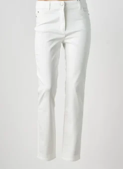 Jeans Coupe Slim Olsen Blanc Taille Normale
