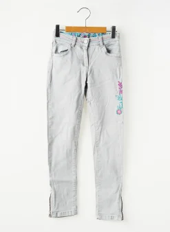 Jeans Coupe Slim Orchestra Gris Taille Ajustable