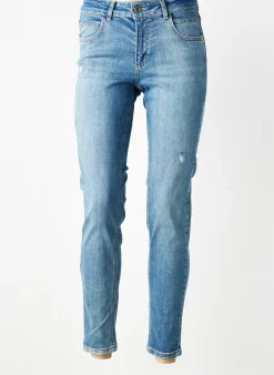 Jeans Coupe Slim Para Mi Bleu Taille Normale