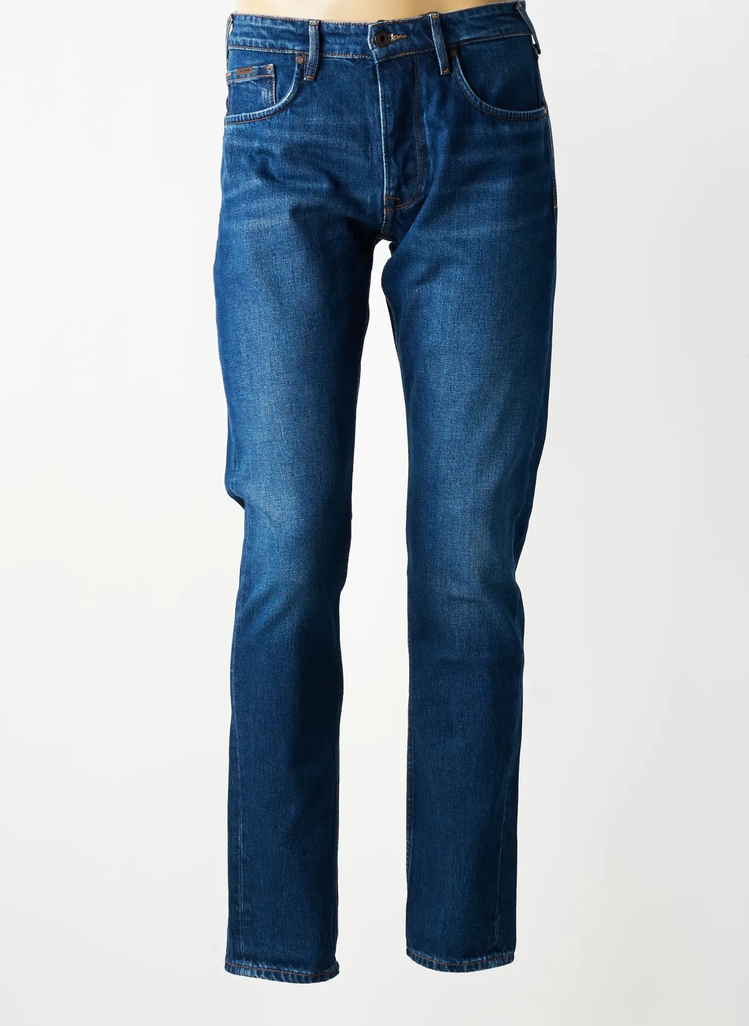 Jeans Coupe Slim Pepe Jeans Bleu Taille Normale