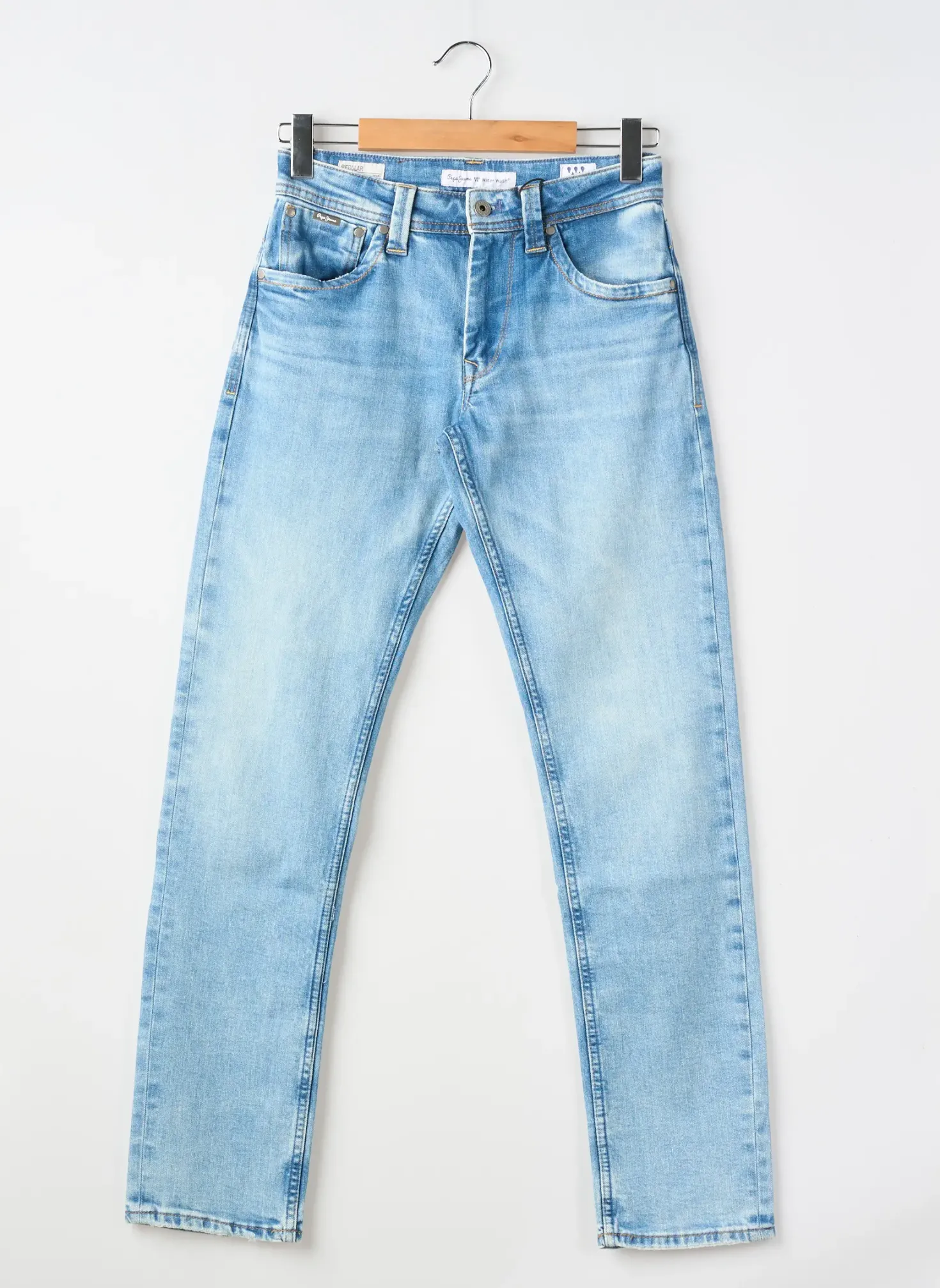 Jeans Coupe Slim Pepe Jeans Bleu Taille Normale