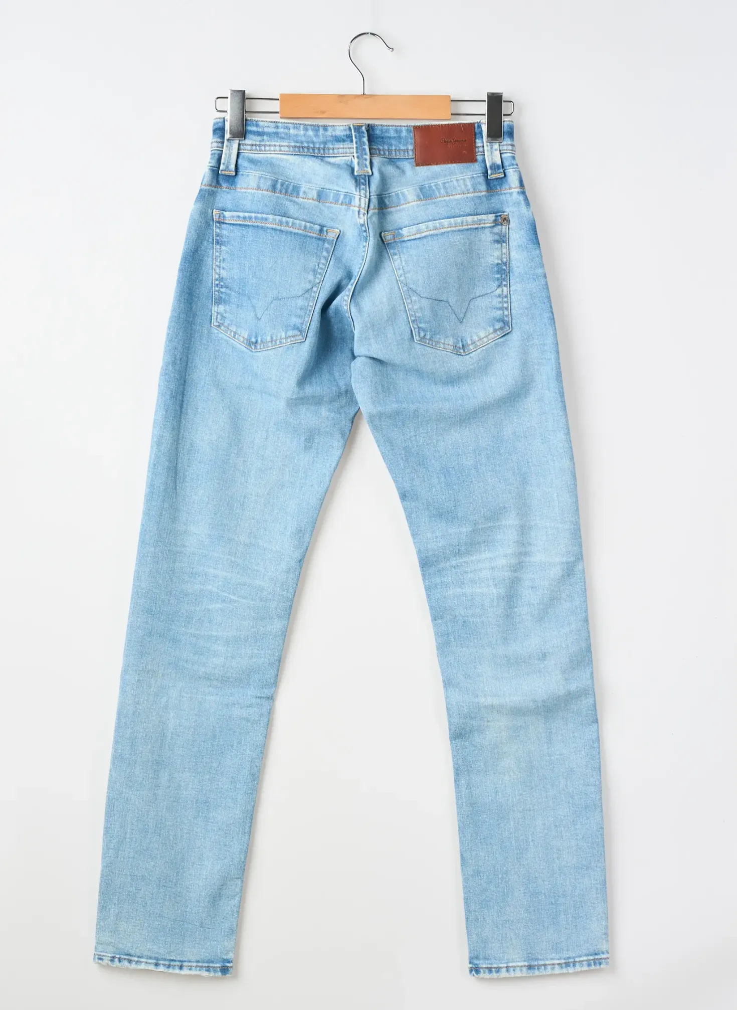 Jeans Coupe Slim Pepe Jeans Bleu Taille Normale