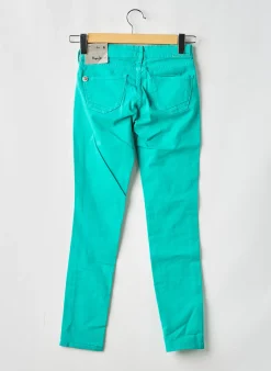 Jeans Coupe Slim Pepe Jeans Vert Taille Ajustable