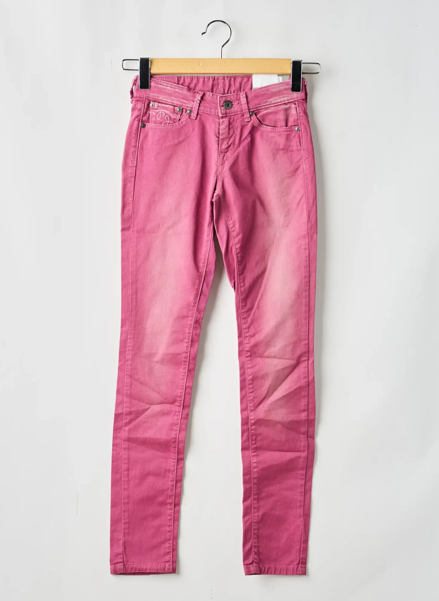 Jeans Coupe Slim Pepe Jeans Violet Taille Ajustable