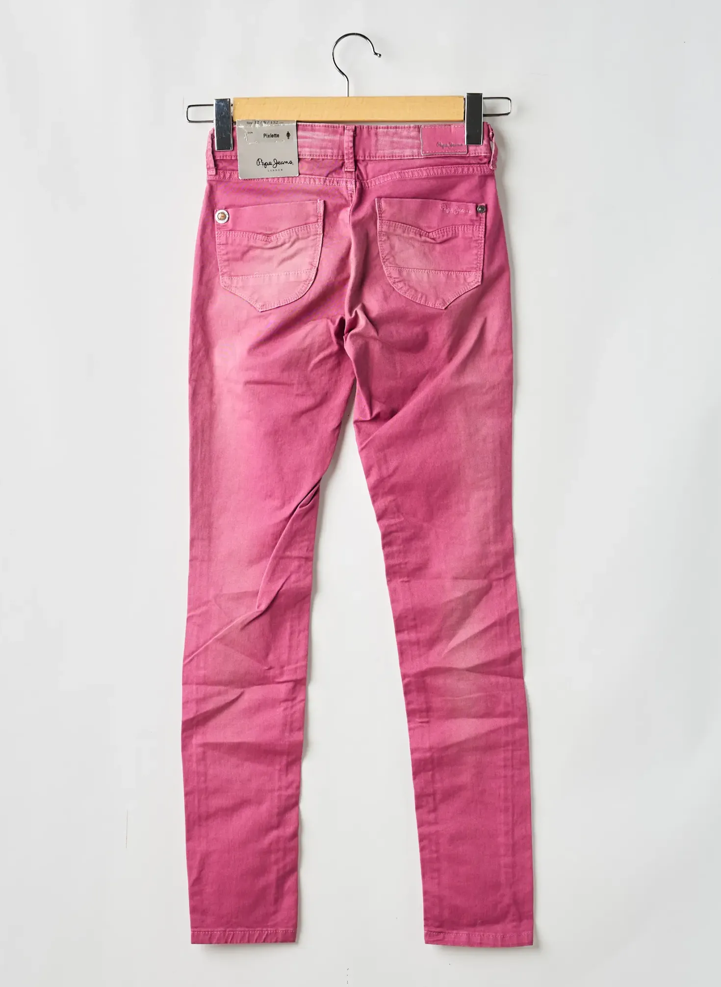 Jeans Coupe Slim Pepe Jeans Violet Taille Ajustable