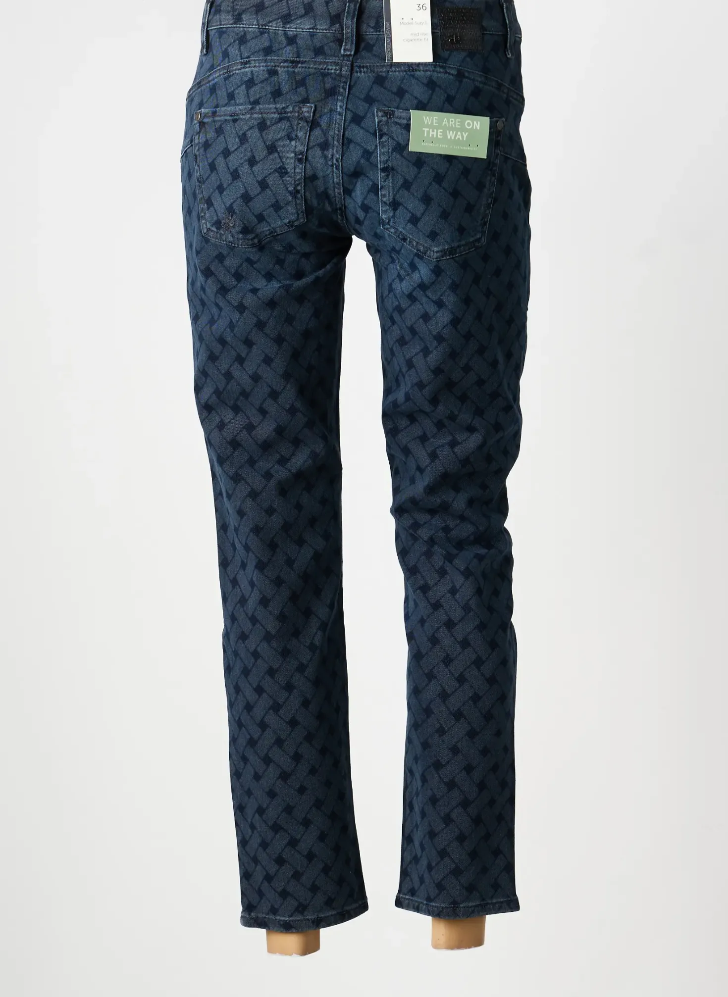 Jeans Coupe Slim Raffaello Rossi Bleu Taille Normale