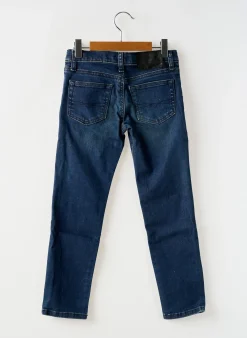 Jeans Coupe Slim Ralph Lauren Bleu Taille Ajustable