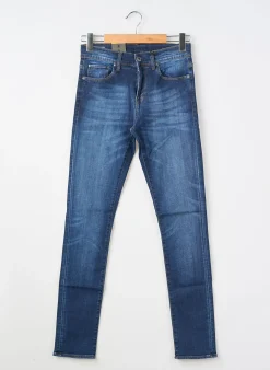 Jeans Coupe Slim Raw-7 Bleu