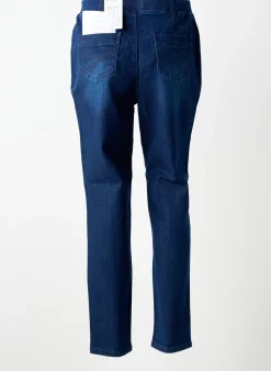 Jeans Coupe Slim Sheego Bleu Taille Normale