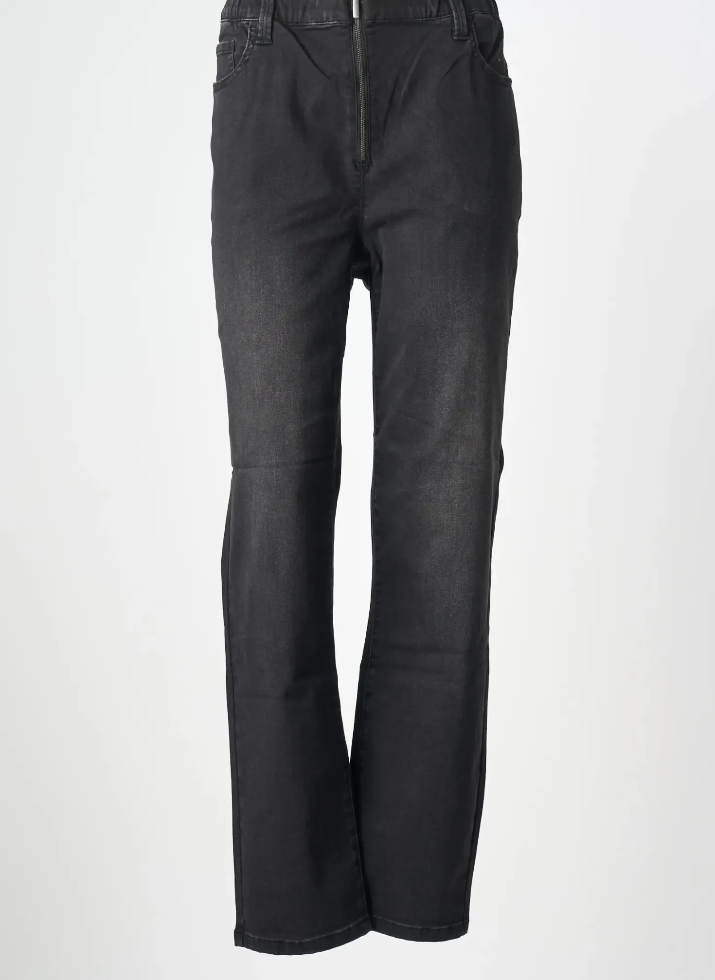 Jeans Coupe Slim Sheego Noir Taille Normale