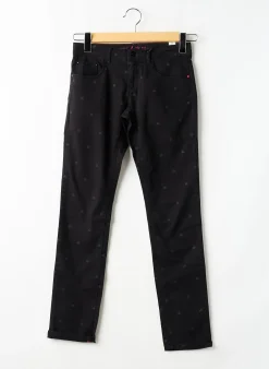 Jeans Coupe Slim Sorry 4 The Mess Noir Taille Ajustable