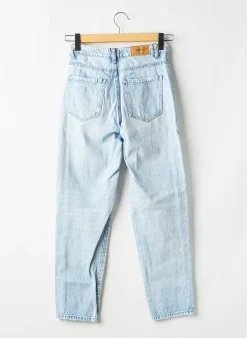 Jeans Coupe Slim Stradivarius Bleu Taille Normale