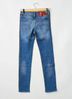 Jeans Coupe Slim Teddy Smith Bleu Taille Ajustable