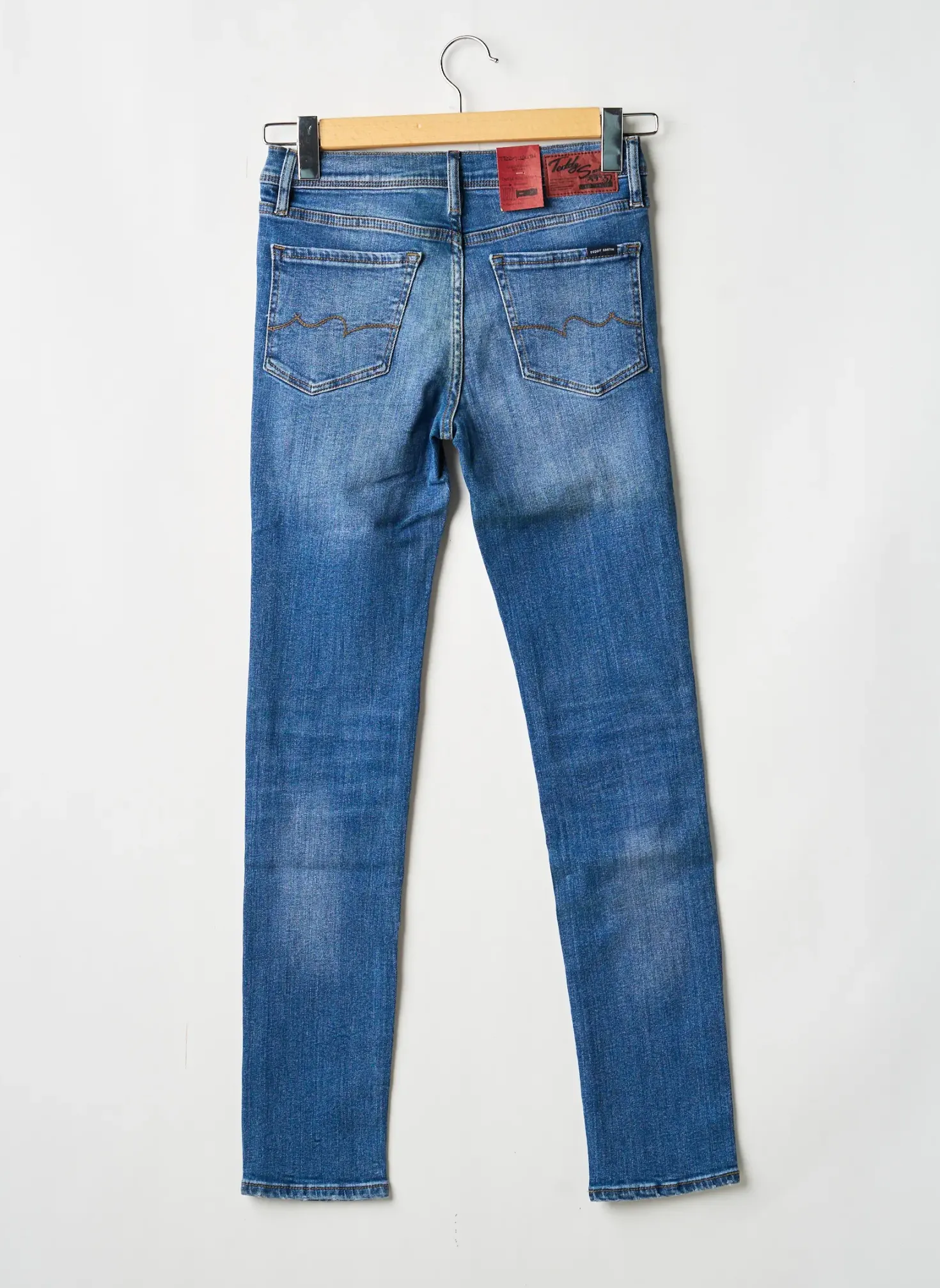 Jeans Coupe Slim Teddy Smith Bleu Taille Ajustable