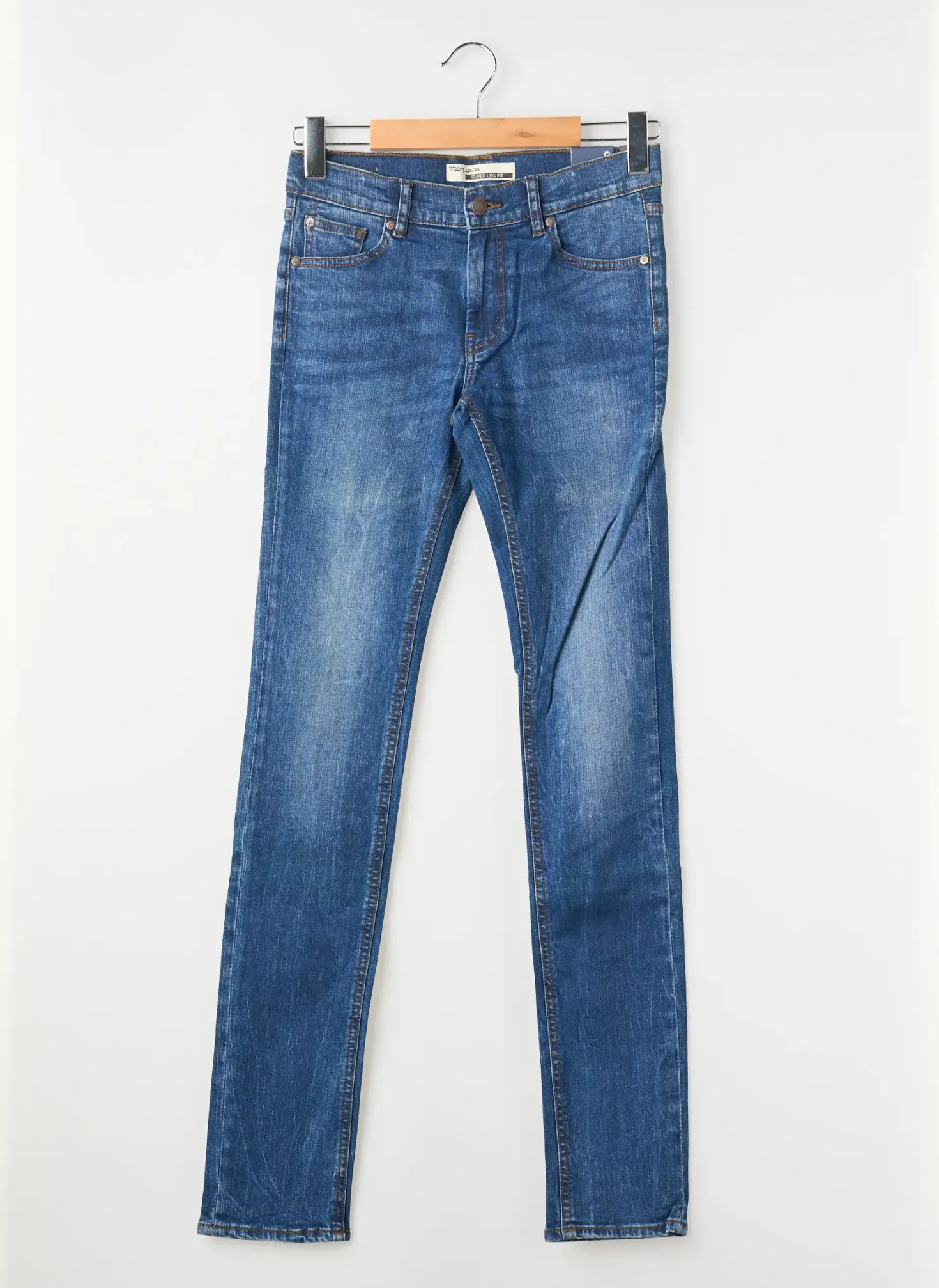 Jeans Coupe Slim Teddy Smith Bleu Taille Ajustable