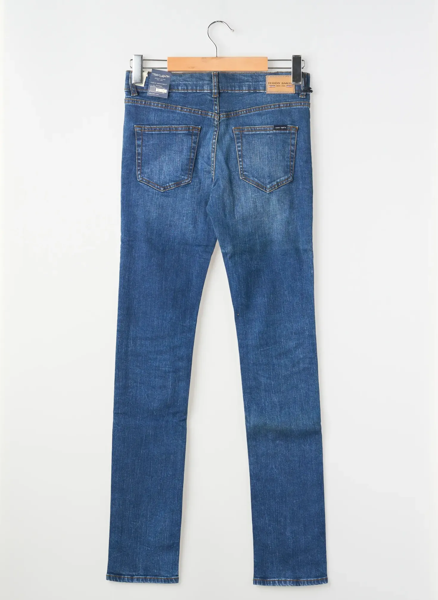 Jeans Coupe Slim Teddy Smith Bleu Taille Ajustable