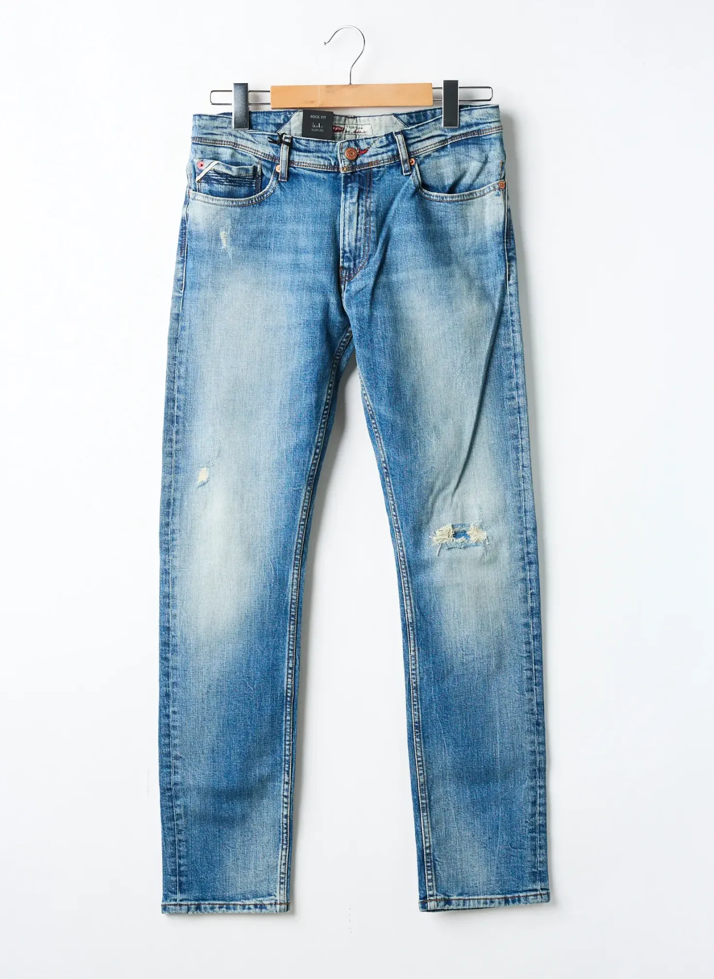 Jeans Coupe Slim Teddy Smith Bleu Taille Normale