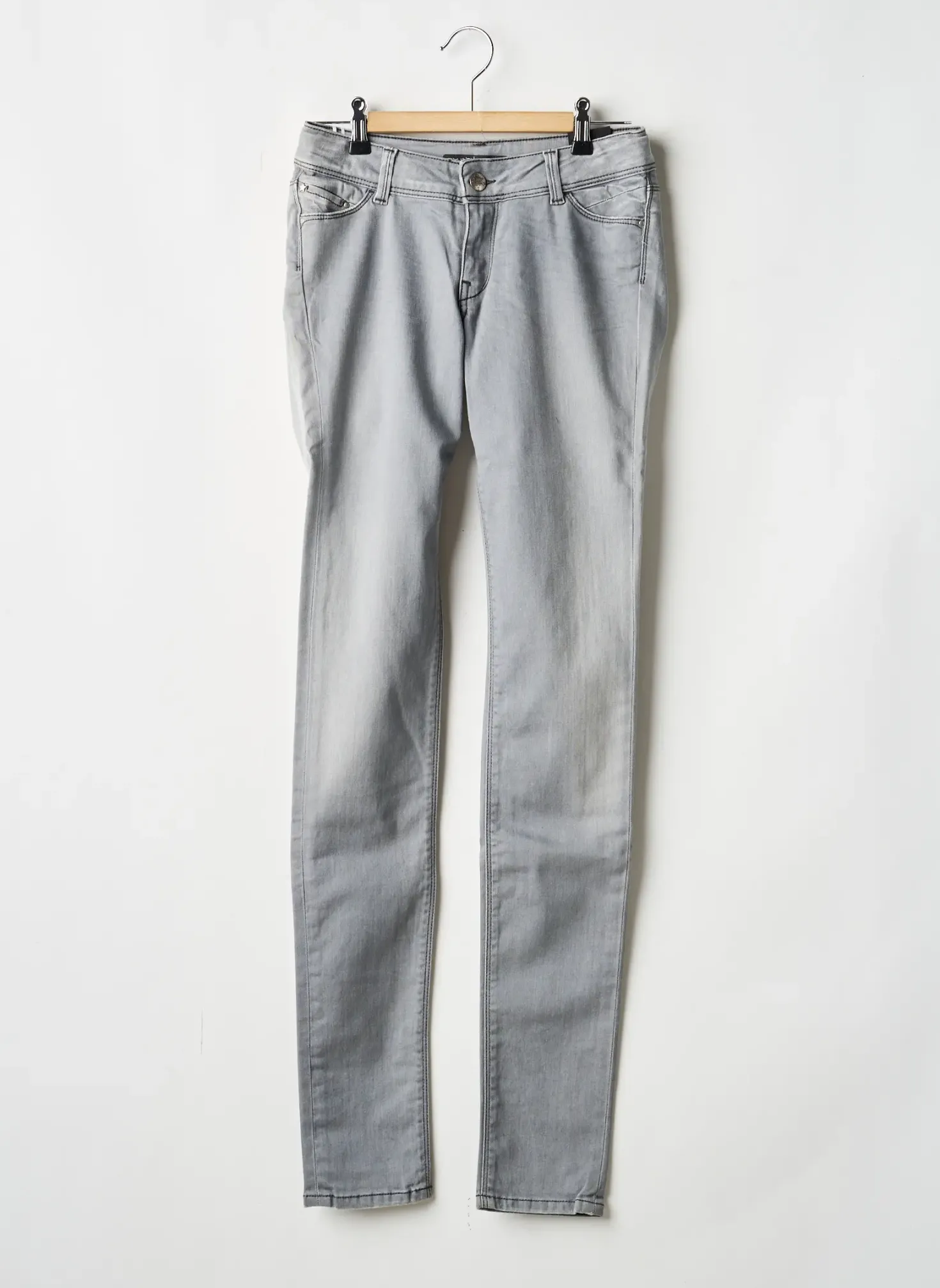 Jeans Coupe Slim Teddy Smith Gris