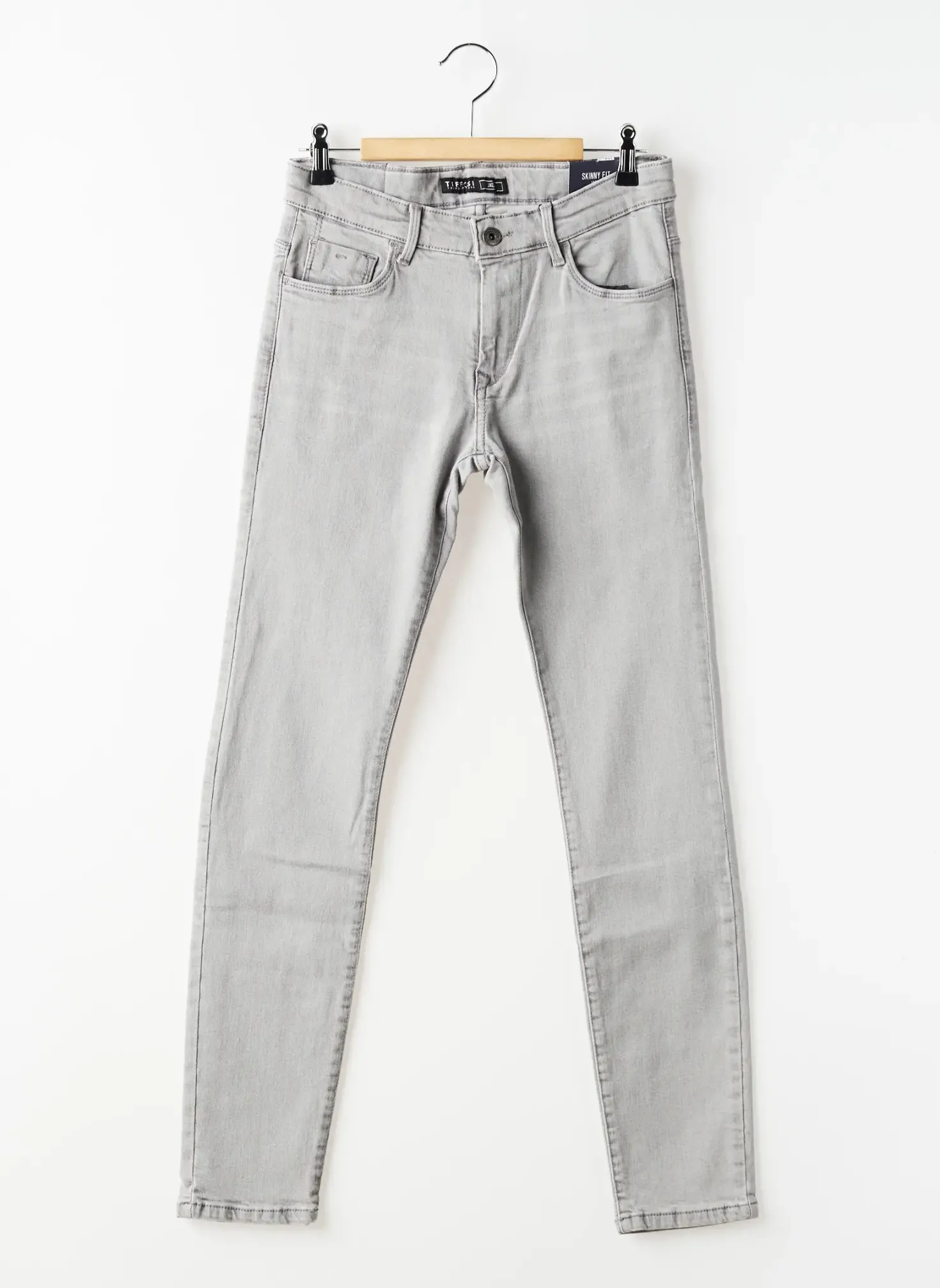 Jeans Coupe Slim Tiffosi Gris