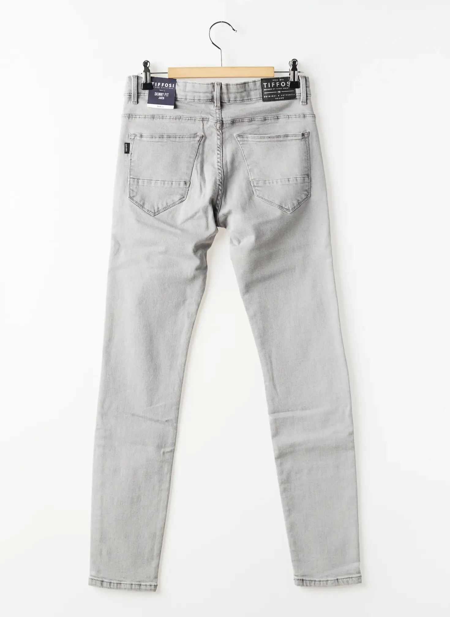 Jeans Coupe Slim Tiffosi Gris