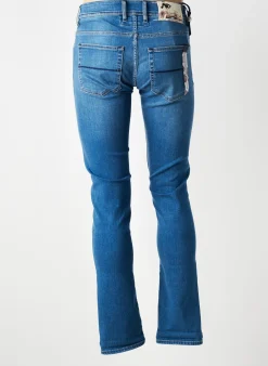 Jeans Coupe Slim Tramarossa Bleu Taille Normale