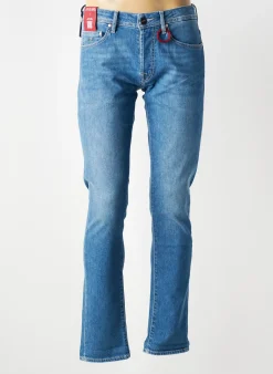 Jeans Coupe Slim Tramarossa Bleu Taille Normale