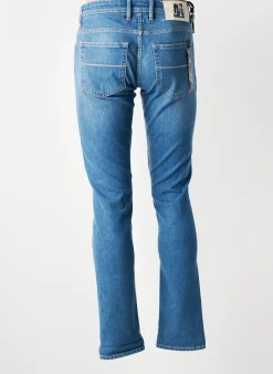 Jeans Coupe Slim Tramarossa Bleu Taille Normale