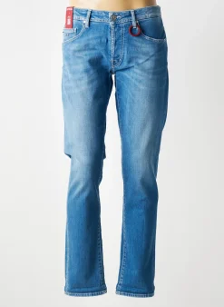 Jeans Coupe Slim Tramarossa Bleu Taille Normale