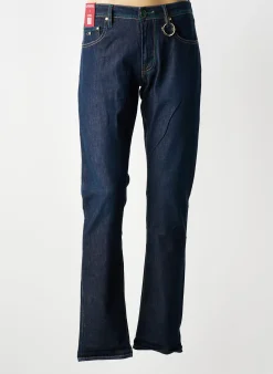 Jeans Coupe Slim Tramarossa Bleu Taille Normale