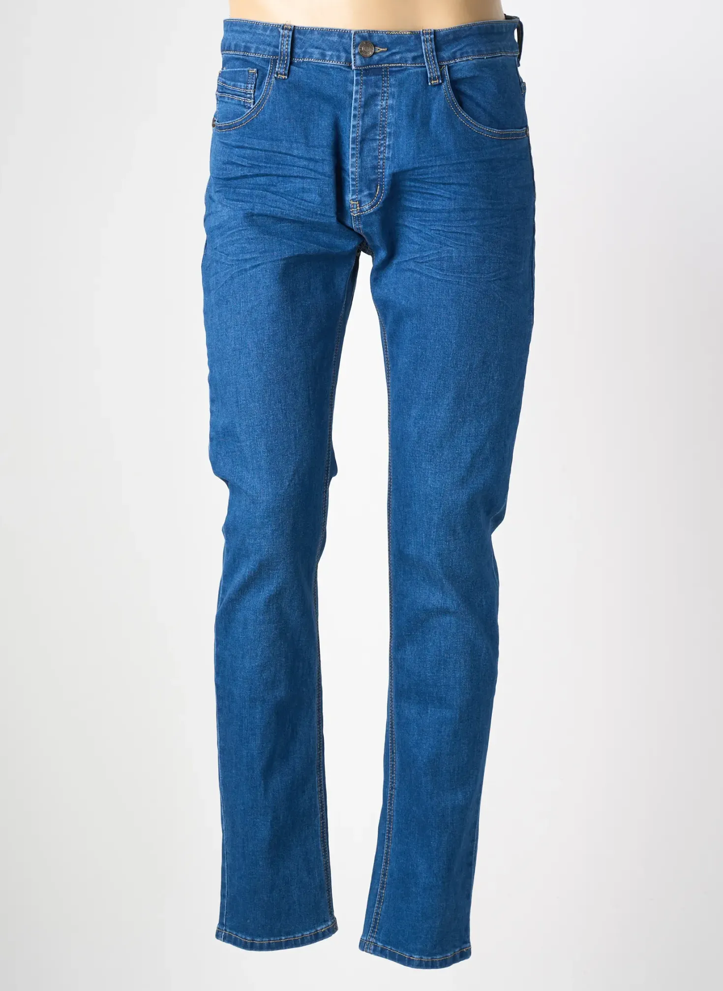 Jeans Coupe Slim Urban Rags Bleu Taille Normale