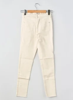 Jeans Skinny Garcia Beige Taille Ajustable