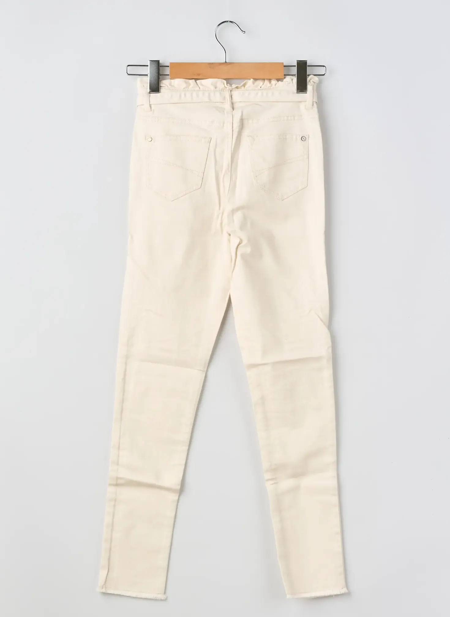 Jeans Skinny Garcia Beige Taille Ajustable