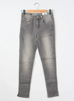 Jeans Skinny Garcia Gris Taille Ajustable