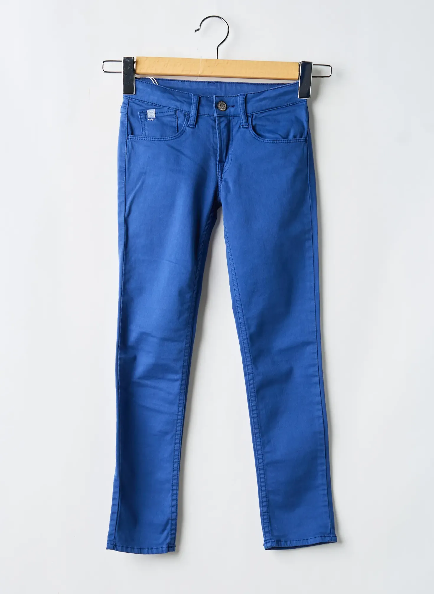 Jeans Skinny Le Temps Des Cerises Bleu Taille Ajustable