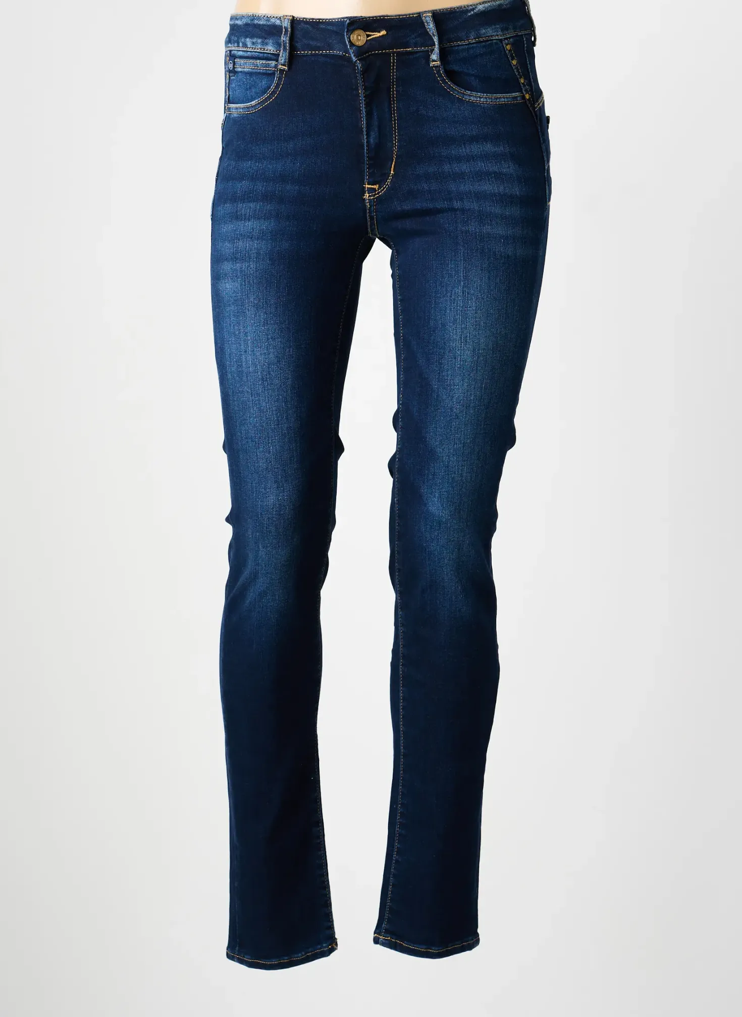 Jeans Skinny Le Temps Des Cerises Bleu Taille Normale